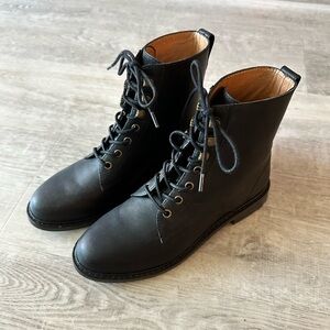 Madewell Leather Black Boots size 6